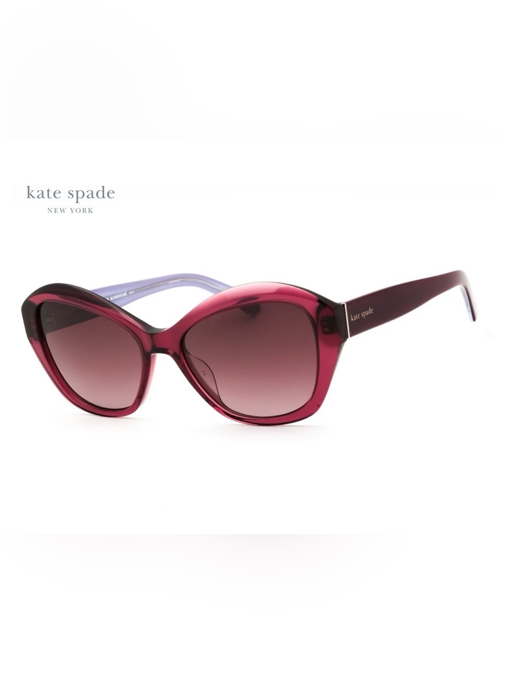 kate spade Burgundy Pink Gradient Cat-Eye Sunglasses